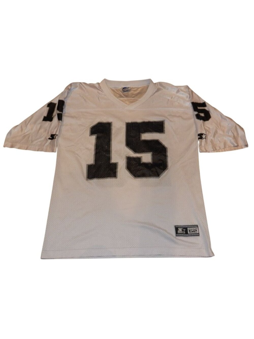 Vintage 1995 Raiders Jeff Hostetler #15 NFL Starter Raiders Jersey Size 52 XL